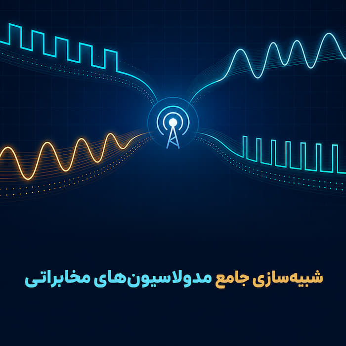 شبیه‌سازی جامع ۱۴ نوع مدولاسیون مخابراتی (ASK, FSK, PSK, QPSK, AM, FM, PWM, PPM) در متلب