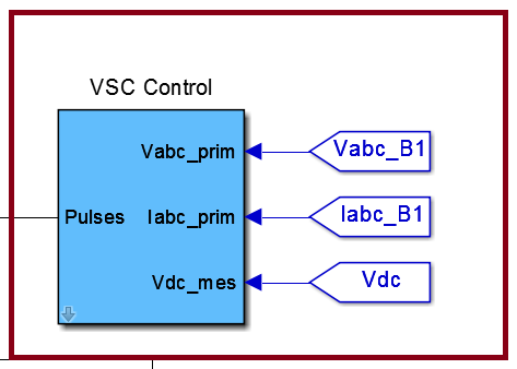 بلوک کنترل ولتاژ و توان تزریقی VSC
