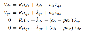 معادلات دینامیکی موتور القایی