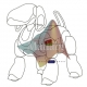 CPG modulation for navigation and omnidirectional quadruped locomotion