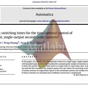 Calculating switching times for the time-optimal control of single-input, single-output second-order systems