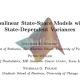 nonlinear state space model state dependence variance