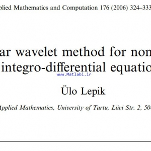 Haar wavelet method for nonlinear integro-diﬀerential equations