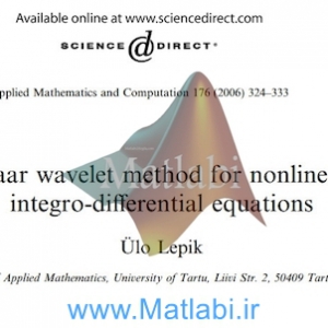 Haar wavelet method for nonlinear integro-diﬀerential equations