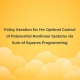 Policy Iteration for H∞ Optimal Control of Polynomial Nonlinear Systems via Sum of Squares Programming