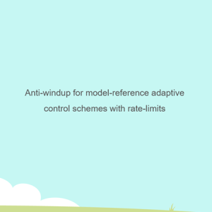 Anti-windup for model-reference adaptive control schemes with rate-limits