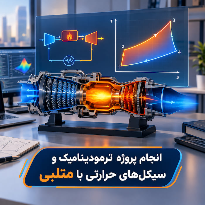 انجام پروژه ترمودینامیک و سیکل‌های حرارتی با متلب